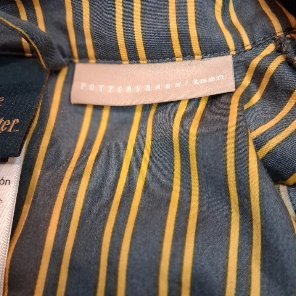 Pottery Barn Harry Potter Unisex Size L Hufflepuff Pj Top W/pocket